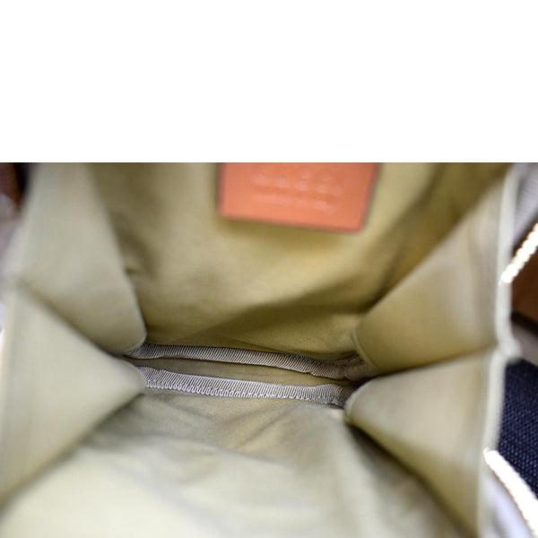 GUCCI Phone Case Vintage Canvas Belt Bag Dark Brown 581519