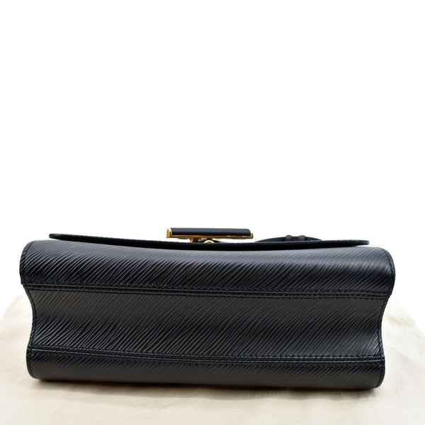 LOUIS VUITTON Twist Epi Leather Crossbody Bag Black