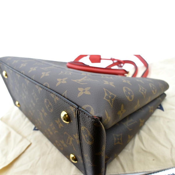 Louis Vuitton Flower Monogram Canvas Tote Shoulder Bag - Right Bottom