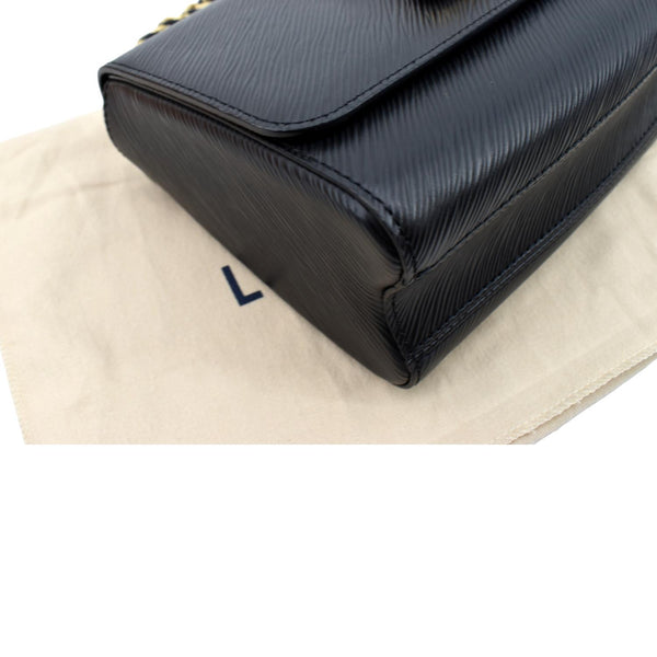LOUIS VUITTON Twist Epi Leather Crossbody Bag Black