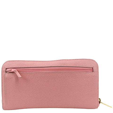 CHANEL CC Timeless Caviar Zip Around Wallet Pink