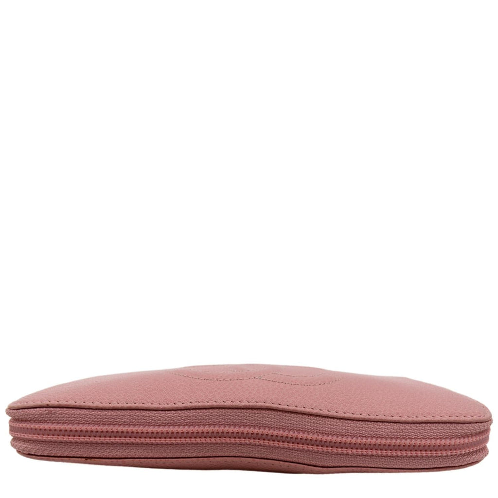 Chanel Pink CC Caviar Leather Zip Around Wallet ref.637329 - Joli Closet