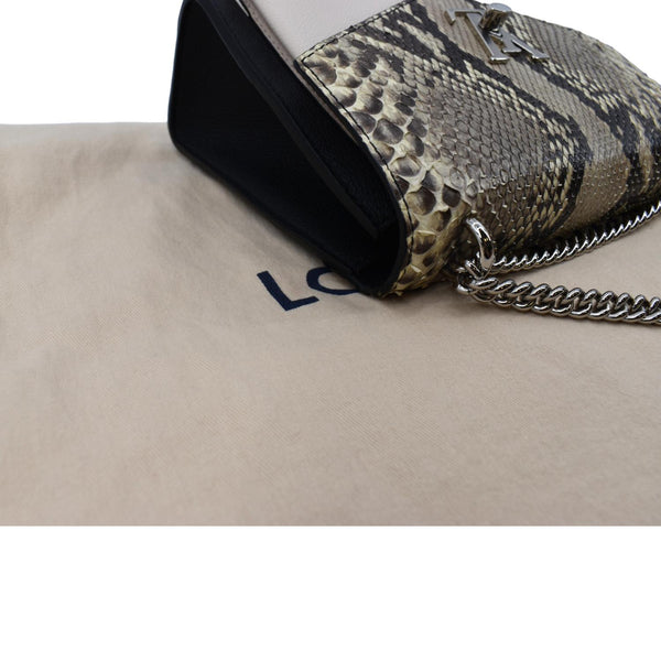 Louis Vuitton MyLockme BB Python Leather Crossbody Bag - Top Right