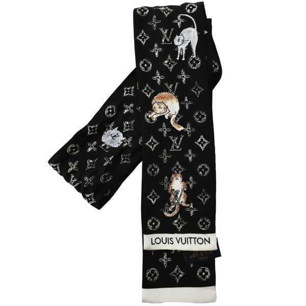 LOUIS VUITTON Catogram Multicolor Silk Scarf Bandeau