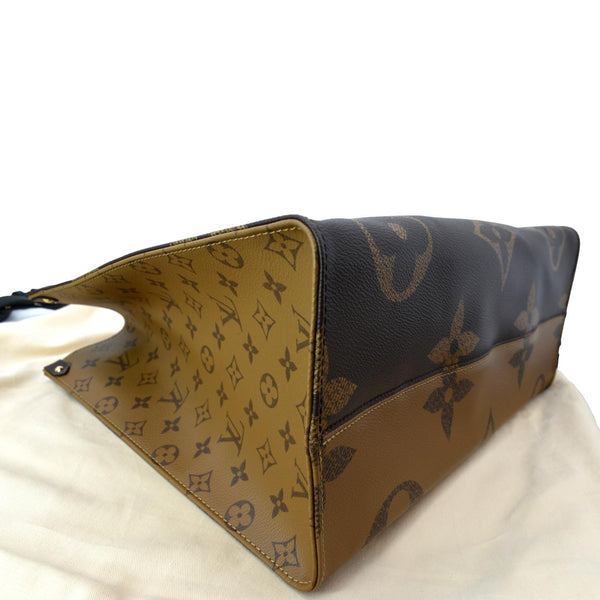 LOUIS VUITTON Onthego GM Giant Monogram Canvas Tote Shoulder Bag Brown
