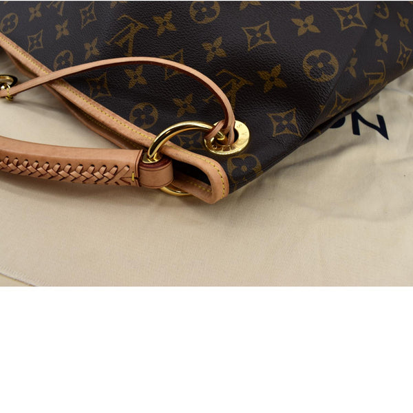 Louis Vuitton Artsy MM Monogram Canvas Hobo Bag Brown - Top Left