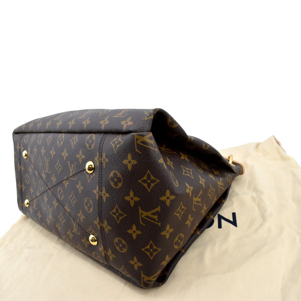 Louis Vuitton Artsy MM Monogram Canvas Hobo Bag Brown - Bottom Right
