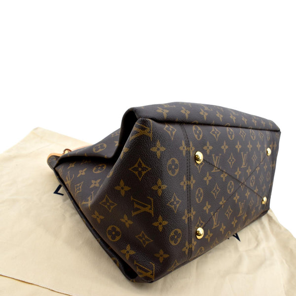 Louis Vuitton Artsy MM Monogram Canvas Hobo Bag Brown - Bottom Left