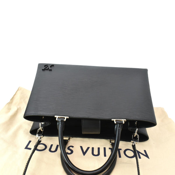 LOUIS VUITTON Kleber Epi Leather Shoulder Bag Black