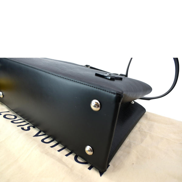LOUIS VUITTON Kleber Epi Leather Shoulder Bag Black
