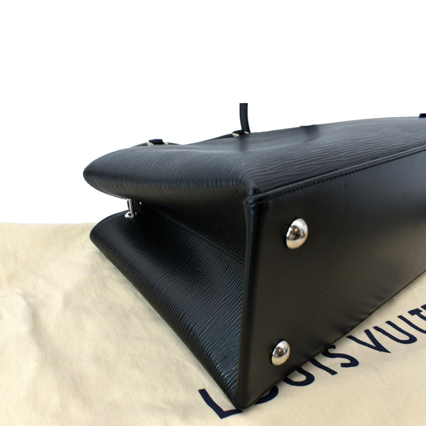 LOUIS VUITTON Kleber Epi Leather Shoulder Bag Black