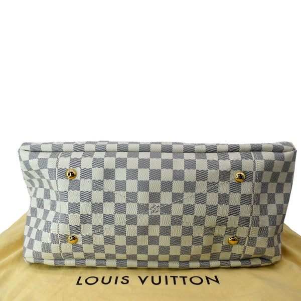 LOUIS VUITTON Artsy MM Damier Azur Hobo Bag White