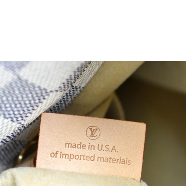 LOUIS VUITTON Artsy MM Damier Azur Hobo Bag White