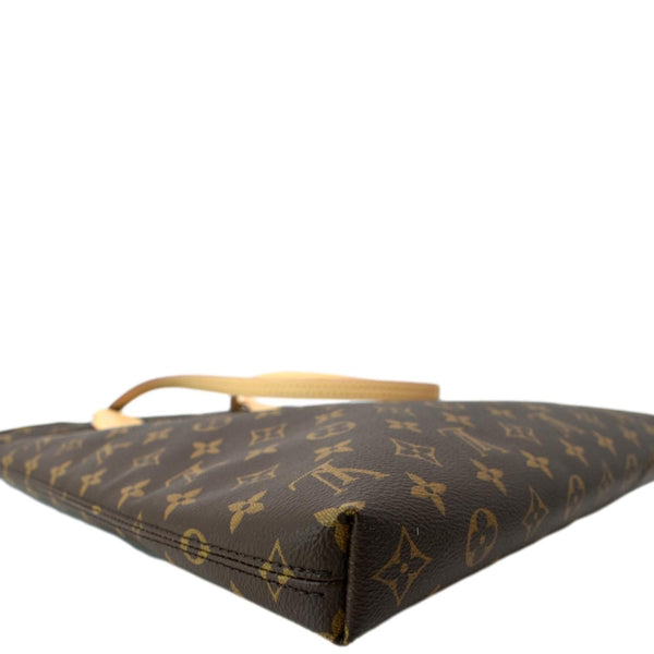 LOUIS VUITTON Carry it Monogram Canvas Shoulder Bag Brown