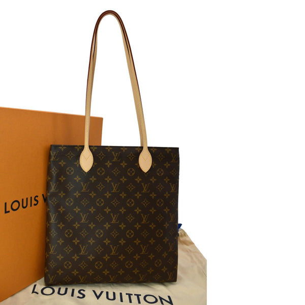 LOUIS VUITTON Carry it Monogram Canvas Shoulder Bag Brown