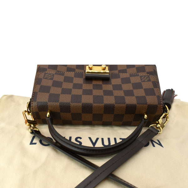 LOUIS VUITTON Croisette Damier Ebene Crossbody Bag Brown