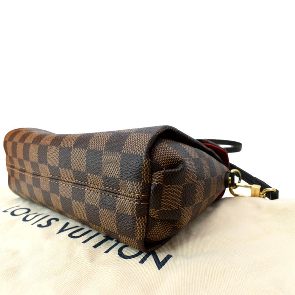 LOUIS VUITTON Croisette Damier Ebene Crossbody Bag Brown