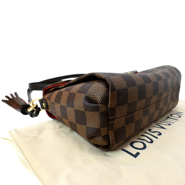 LOUIS VUITTON Croisette Damier Ebene Crossbody Bag Brown