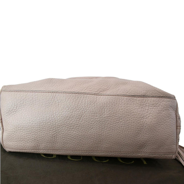 GUCCI Soho Medium Pebbled Leather Chain Shoulder Bag Light Pink 308982