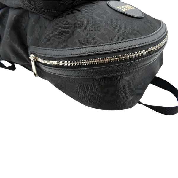 Gucci Off The Grid GG Nylon Backpack Bag in Black - Right Side
