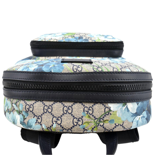Gucci Blooms GG Supreme Monogram Backpack Light Blue - Top