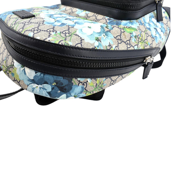 Gucci Blooms GG Supreme Monogram Backpack Light Blue - Left Side