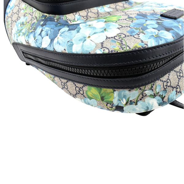 Gucci Blooms GG Supreme Monogram Backpack Light Blue - Right Side