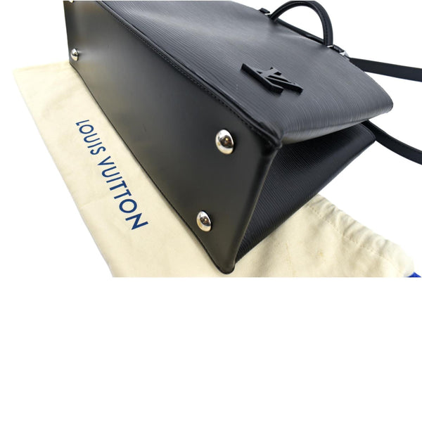 Louis Vuitton Kleber Epi Leather Shoulder Bag in Black - Bottom Right