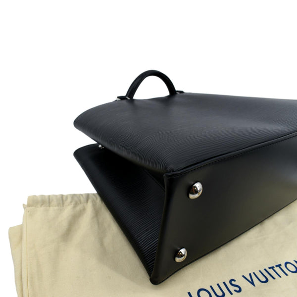 Louis Vuitton Kleber Epi Leather Shoulder Bag in Black - Bottom Left