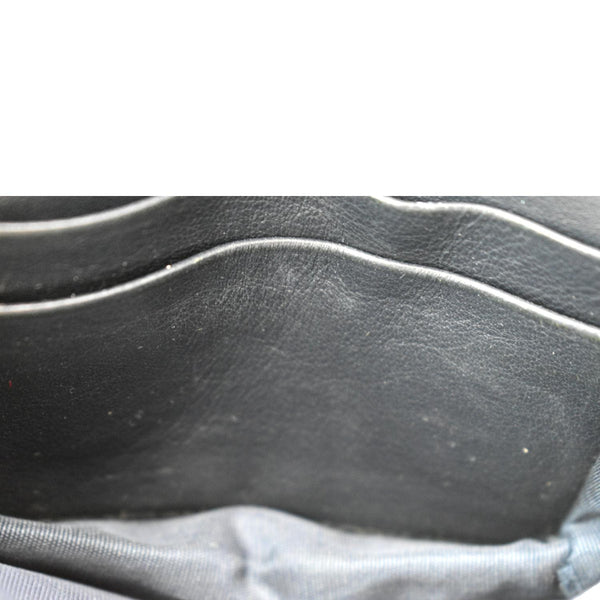 CHRISTIAN DIOR Saddle Flap Jacquard Canvas Card Holder Beige