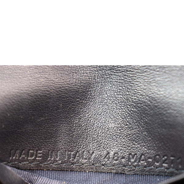 CHRISTIAN DIOR Saddle Flap Jacquard Canvas Card Holder Beige