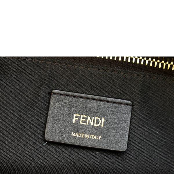 FENDI By The Way Medium Suede Boston Crossbody Bag Brown