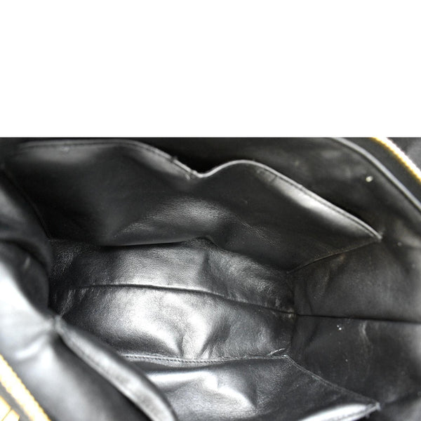 CHRISTIAN DIOR Caro Daily Cannage Calfskin Zipped Pouch Black