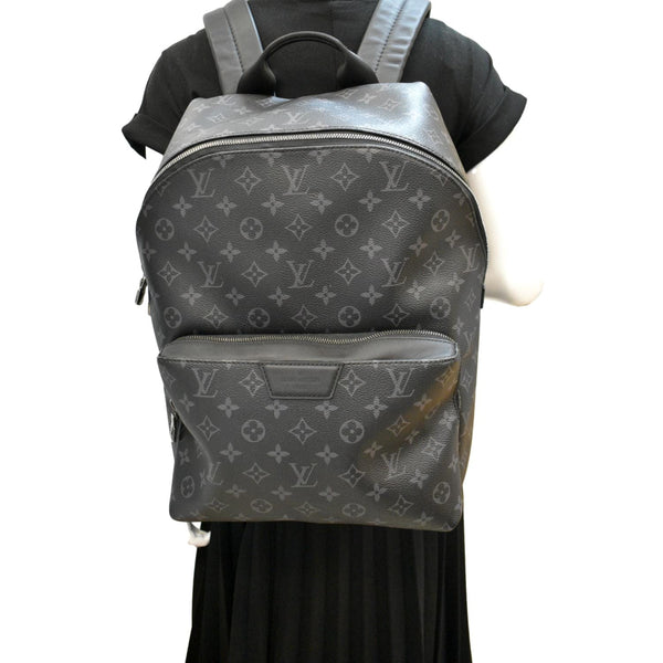 LOUIS VUITTON Discovery PM Monogram Eclipse Backpack Bag Black