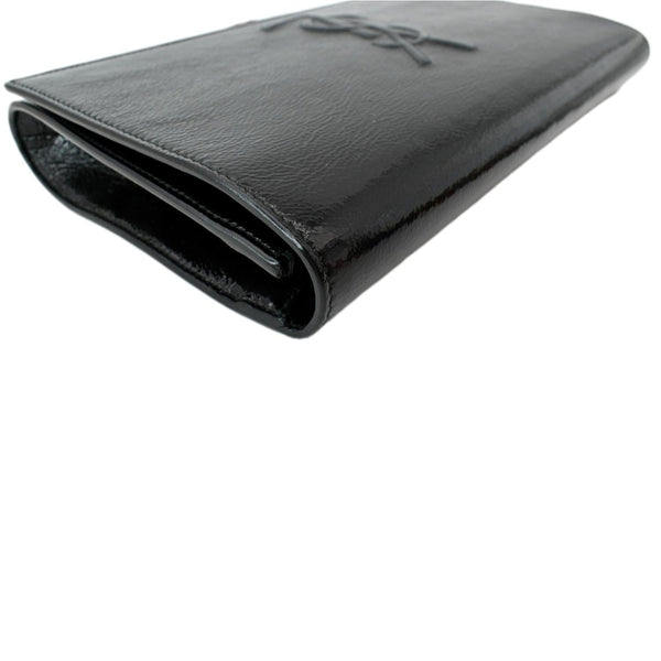 YVES SAINT LAURENT Belle de Jour Leather Clutch Bag Black- sold