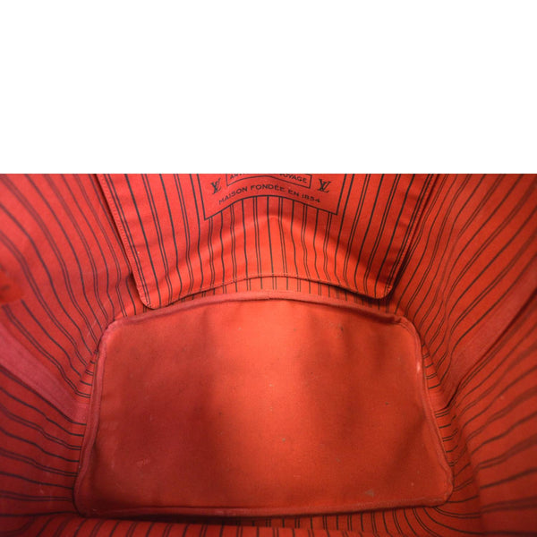 LOUIS VUITTON Neverfull GM Damier Ebene Tote Shoulder Bag Brown