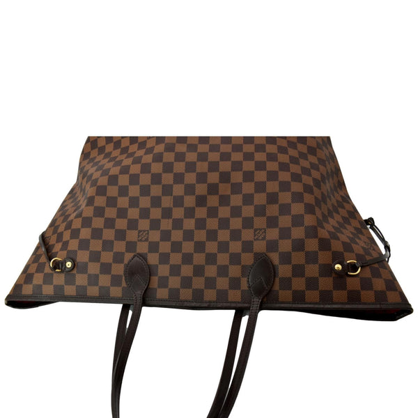 LOUIS VUITTON Neverfull GM Damier Ebene Tote Shoulder Bag Brown