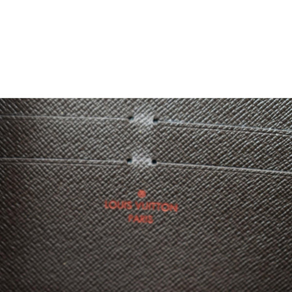 LOUIS VUITTON Zippy Long Damier Ebene Wallet Brown