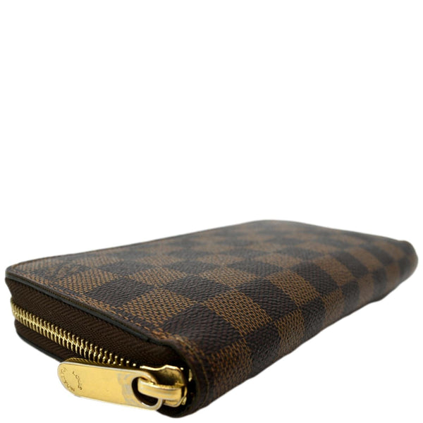 LOUIS VUITTON Zippy Long Damier Ebene Wallet Brown
