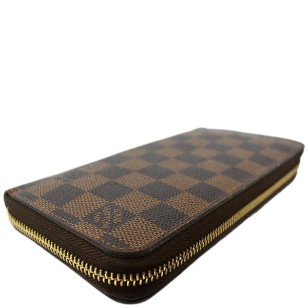LOUIS VUITTON Zippy Long Damier Ebene Wallet Brown