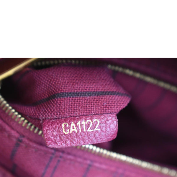 LOUIS VUITTON Artsy MM Empreinte Leather Hobo Bag Red