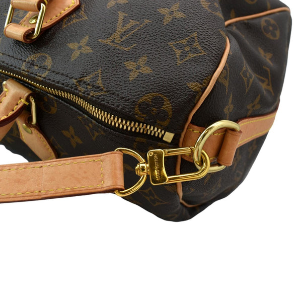 LOUIS VUITTON Speedy 35 Bandouliere Monogram Canvas Shoulder Bag Brown