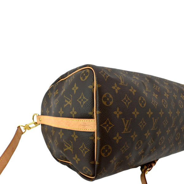 LOUIS VUITTON Speedy 35 Bandouliere Monogram Canvas Shoulder Bag Brown