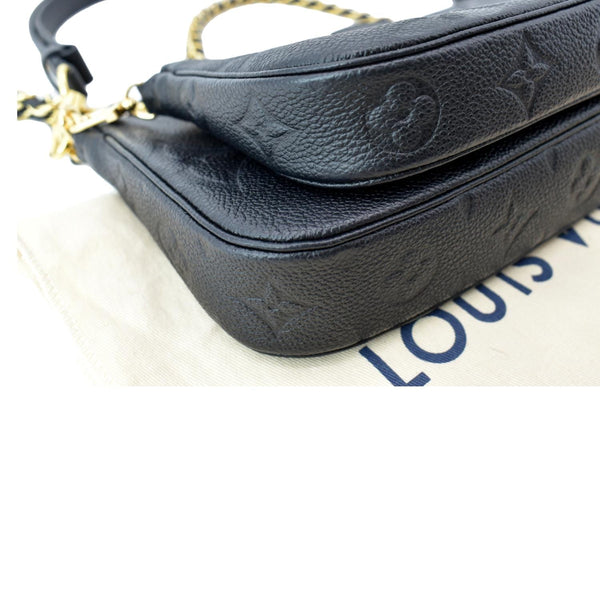 LOUIS VUITTON Multi Pochette Accessoires Monogram Empreinte Shoulder Bag Black
