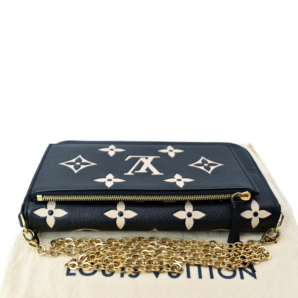 LOUIS VUITTON Felicie Pochette Monogram Empreinte Crossbody Bag Bicolor