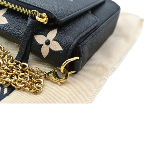 LOUIS VUITTON Felicie Pochette Monogram Empreinte Crossbody Bag Bicolor
