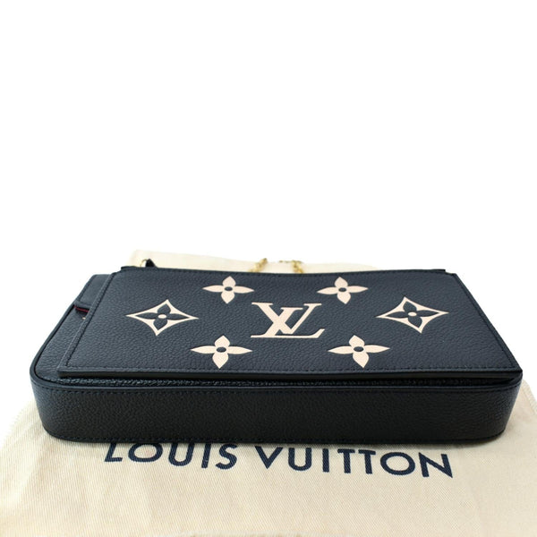 LOUIS VUITTON Felicie Pochette Monogram Empreinte Crossbody Bag Bicolor