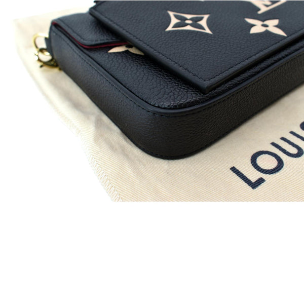 LOUIS VUITTON Felicie Pochette Monogram Empreinte Crossbody Bag Bicolor