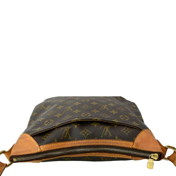 LOUIS VUITTON Odeon MM Monogram Coated Canvas Shoulder Bag Brown