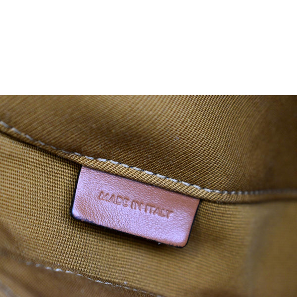 CELINE Triangle Triomphe Canvas Monogram Print Shoulder Bag Brown